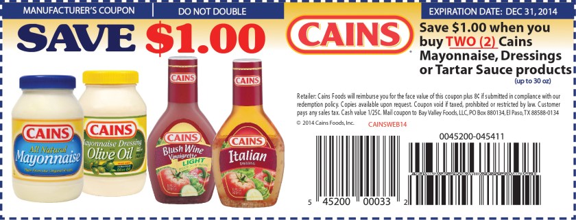 http://www.cainsfoods.com/cainscoupon/coupon.php