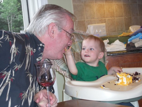My dad with my nephew Adam in 2009.
