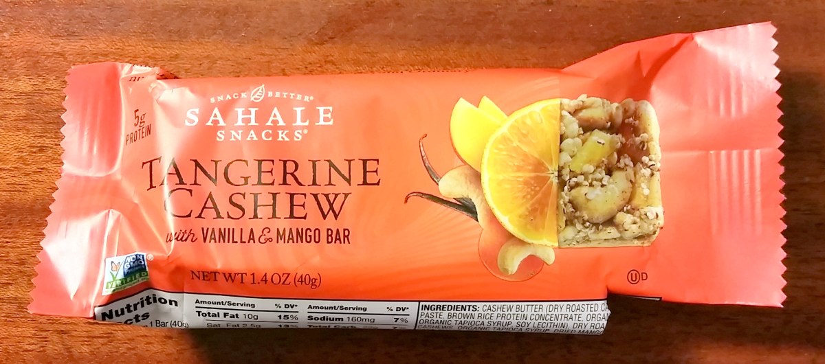 Review: Sahale Snacks Tangerine Cashew with Vanilla & Mango&nbsp;Bar