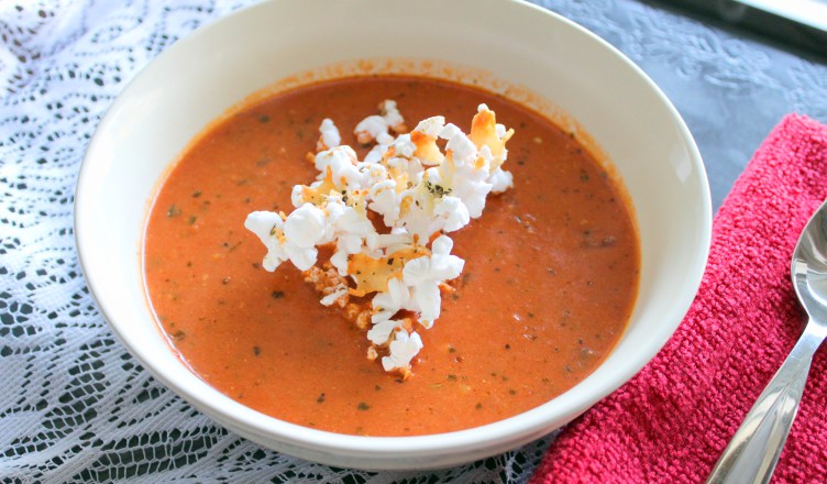 Recipe: Tomato Soup with Parmesan Popcorn – Blazing Caribou&nbsp;Studios