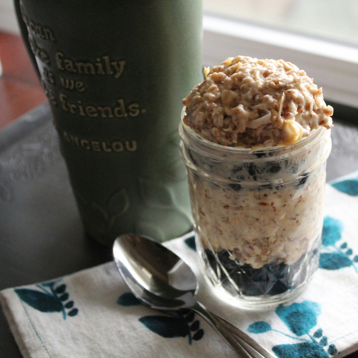 Recipe: Blueberry Lemon Coconut Overnight Oats&nbsp;(Vegan)