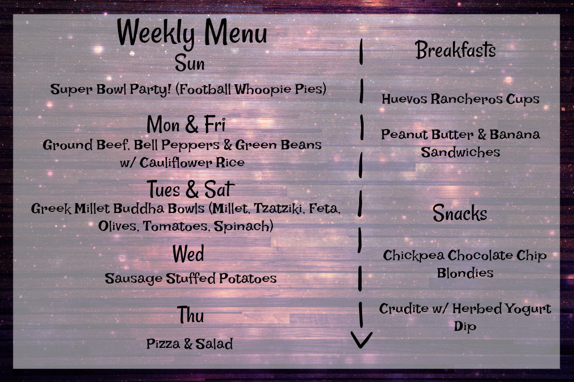 Weekly Menu: February 4 – 10,&nbsp;2018
